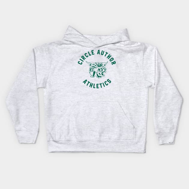 We Have a Ghost. Circle Author Athletics Kids Hoodie by Scud"